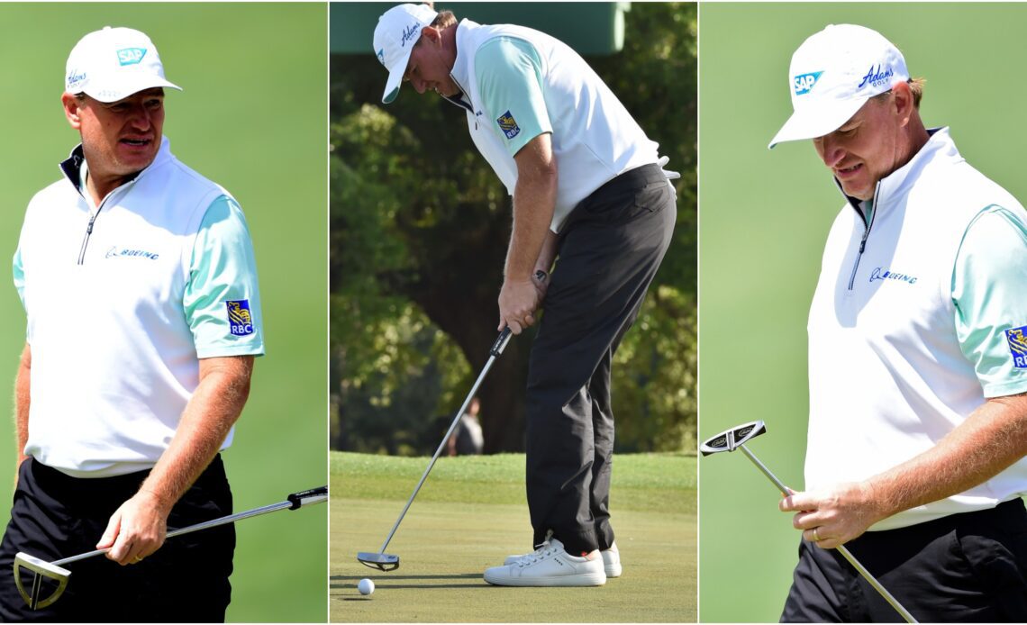 Masters highlights: Ernie Els takes six putts from three feet at Augusta