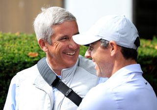 PGA Tour commissioner Jay Monahan and Rory McIlroy