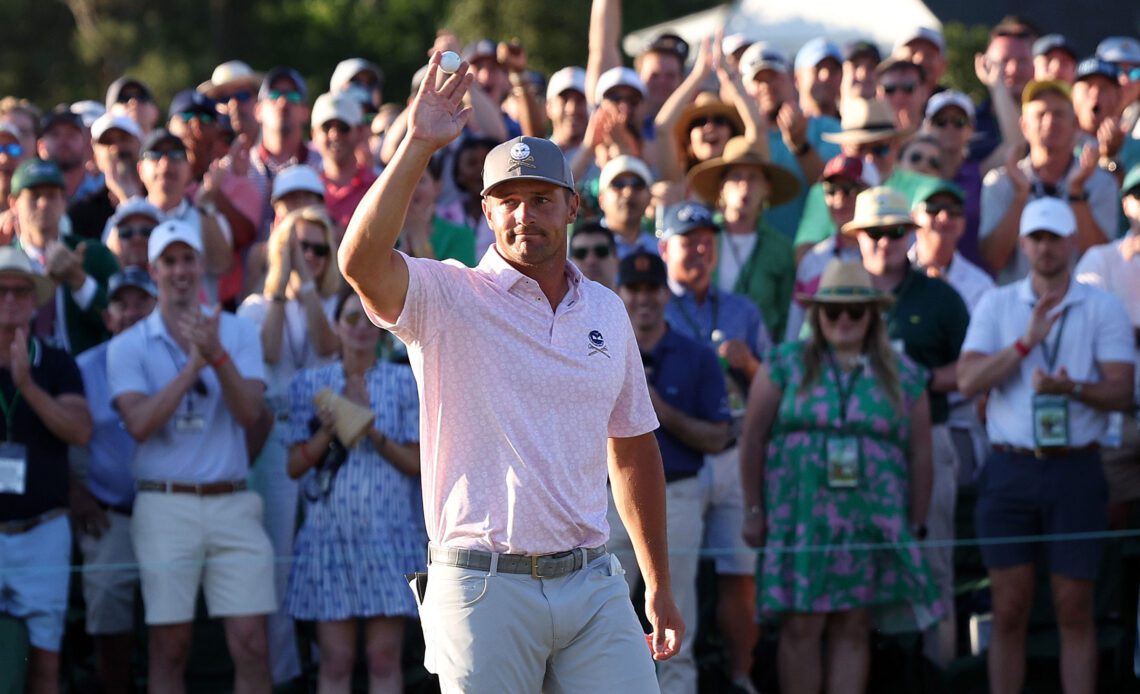 WATCH: Bryson DeChambeau Makes Hole-Out Birdie At The 18th To Keep Masters Dream Alive