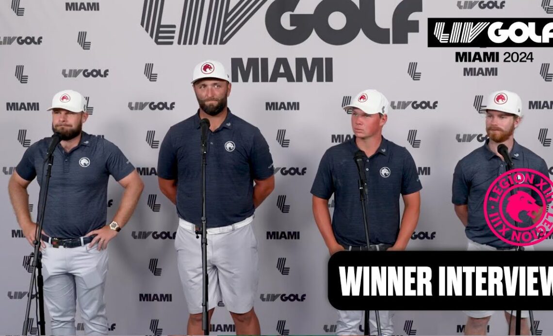 WINNER INTERVIEW: Legion XIII "Little Bit Ahead Of Schedule" | LIV Golf Miami