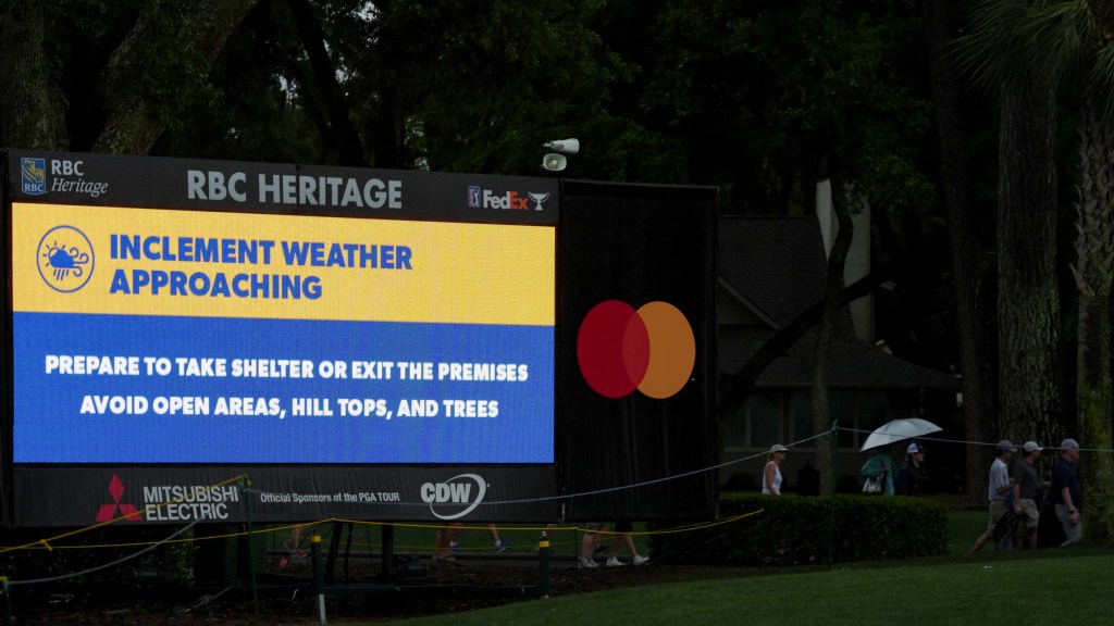 Why didn’t the PGA Tour move up Sunday tee times at the RBC Heritage?