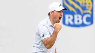Nick Taylor celebrates his win in the RBC Canadian Open