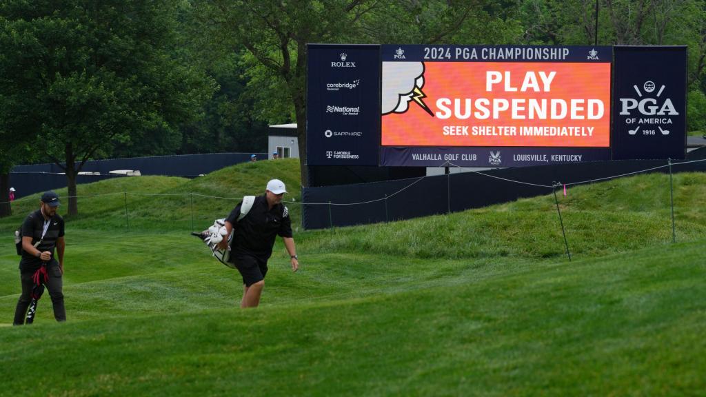 2024 PGA Championship suspended Tuesday due to dangerous weather