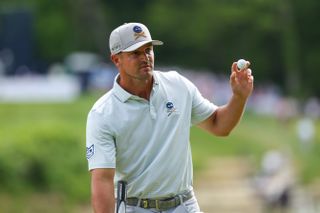 Bryson DeChambeau in third round action in PGA Championship