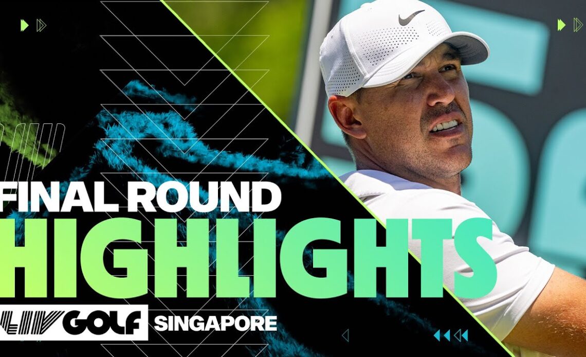 FULL HIGHLIGHTS: LIV Golf Singapore | Final Round | 2024