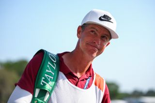 Scottie Scheffler's caddie Ted Scott at the RBC Heritage 2024