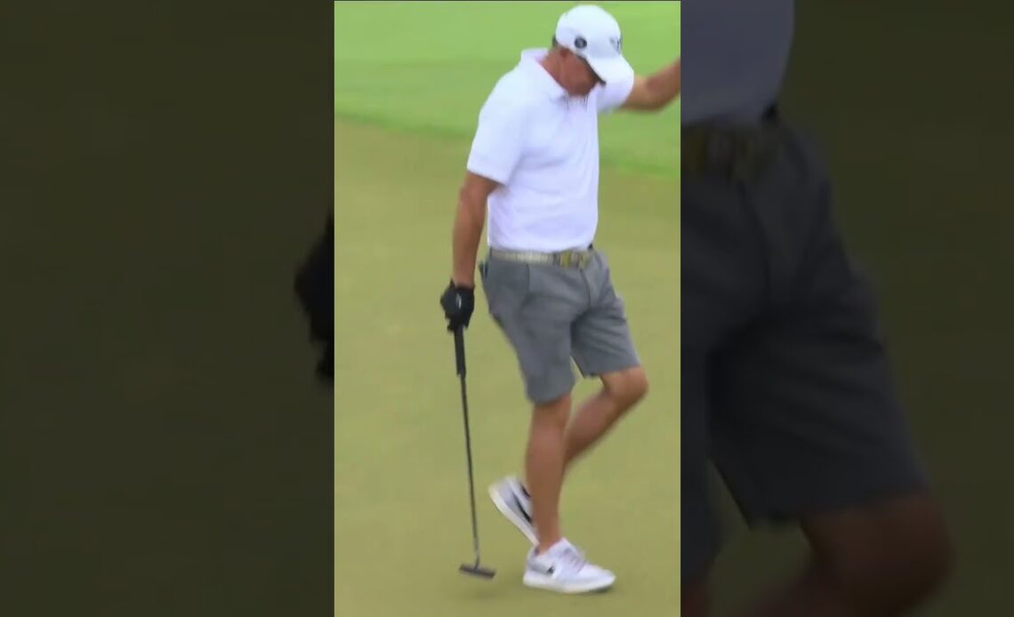 Phil with two gloves and a birdie! 👏 #livgolf #shorts