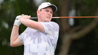 Robert MacIntyre takes a shot at the Sony Open in Hawaii