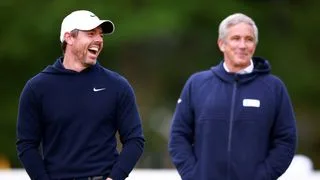Rory McIlroy and Jay Monahan prior to the RBC Canadian Open