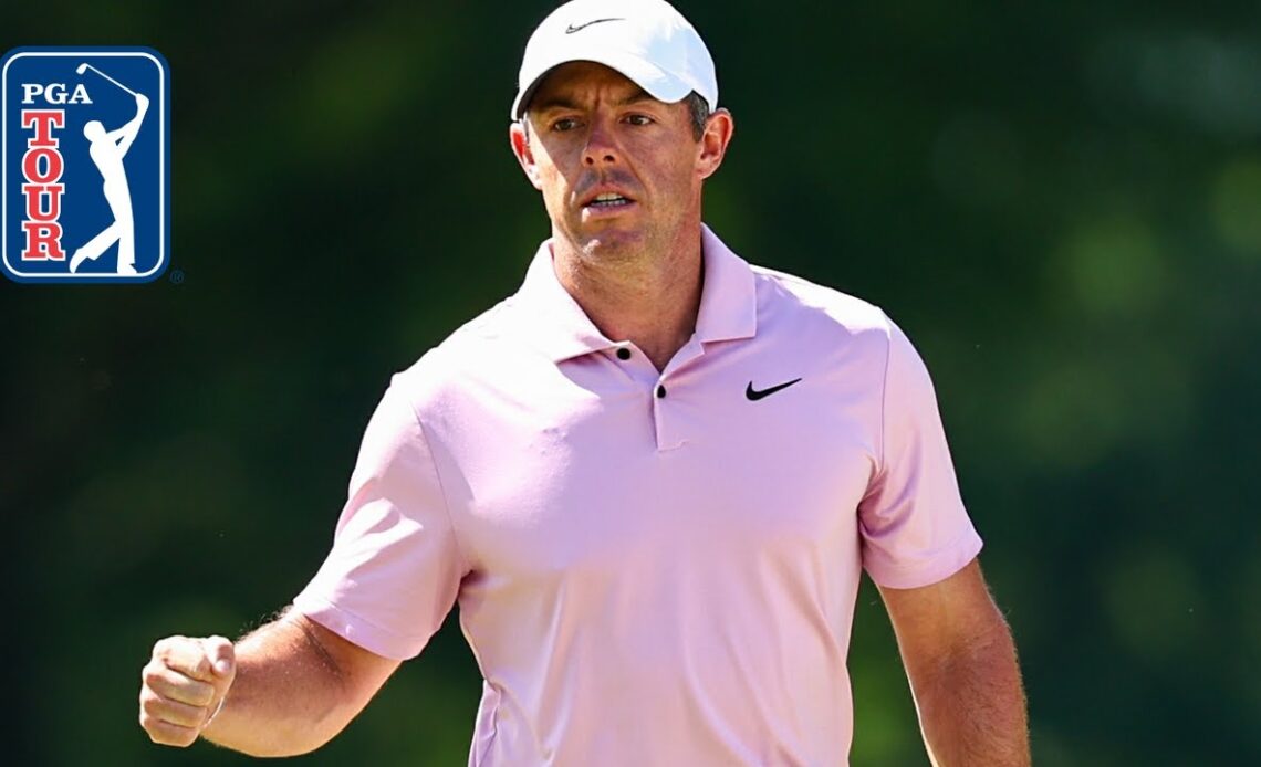 Rory McIlroy’s incredible eagle from the bunker at Wells Fargo