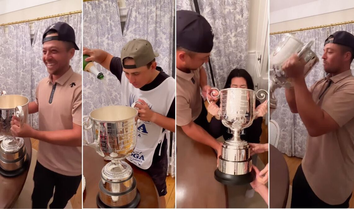 WATCH: Team Schauffele Celebrate Xander’s Record-Breaking PGA Championship Win