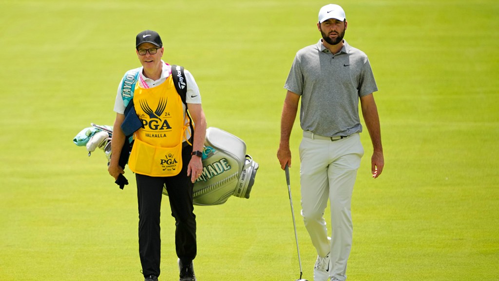 Who’s caddying for Scottie Scheffler at the 2024 PGA Championship?