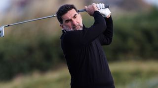 Yasir Al-Rumayyan takes a shot at the Alfred Dunhill Links Championship