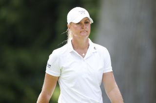 Anna Nordqvist walks down the fairway