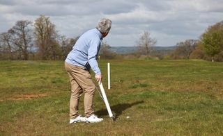 Moving white OOB stake