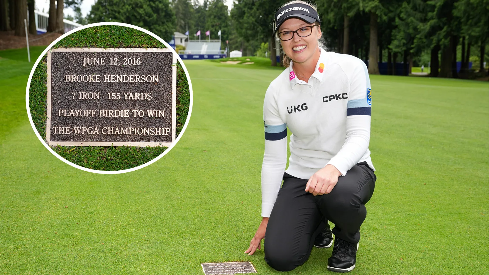 Brooke Henderson Honored With Plaque To Commemorate Record 2016 Women's PGA Championship Win