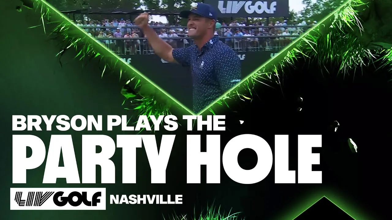 Bryson Fires Up Party Hole Fans With A Birdie In Rd. 1 | LIV Golf Nashville