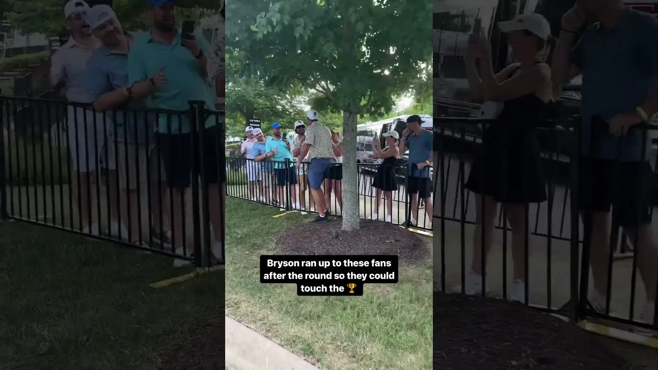 Man of the people! @brysondechambeau still making time for the fans 🏆 #livgolf #shorts