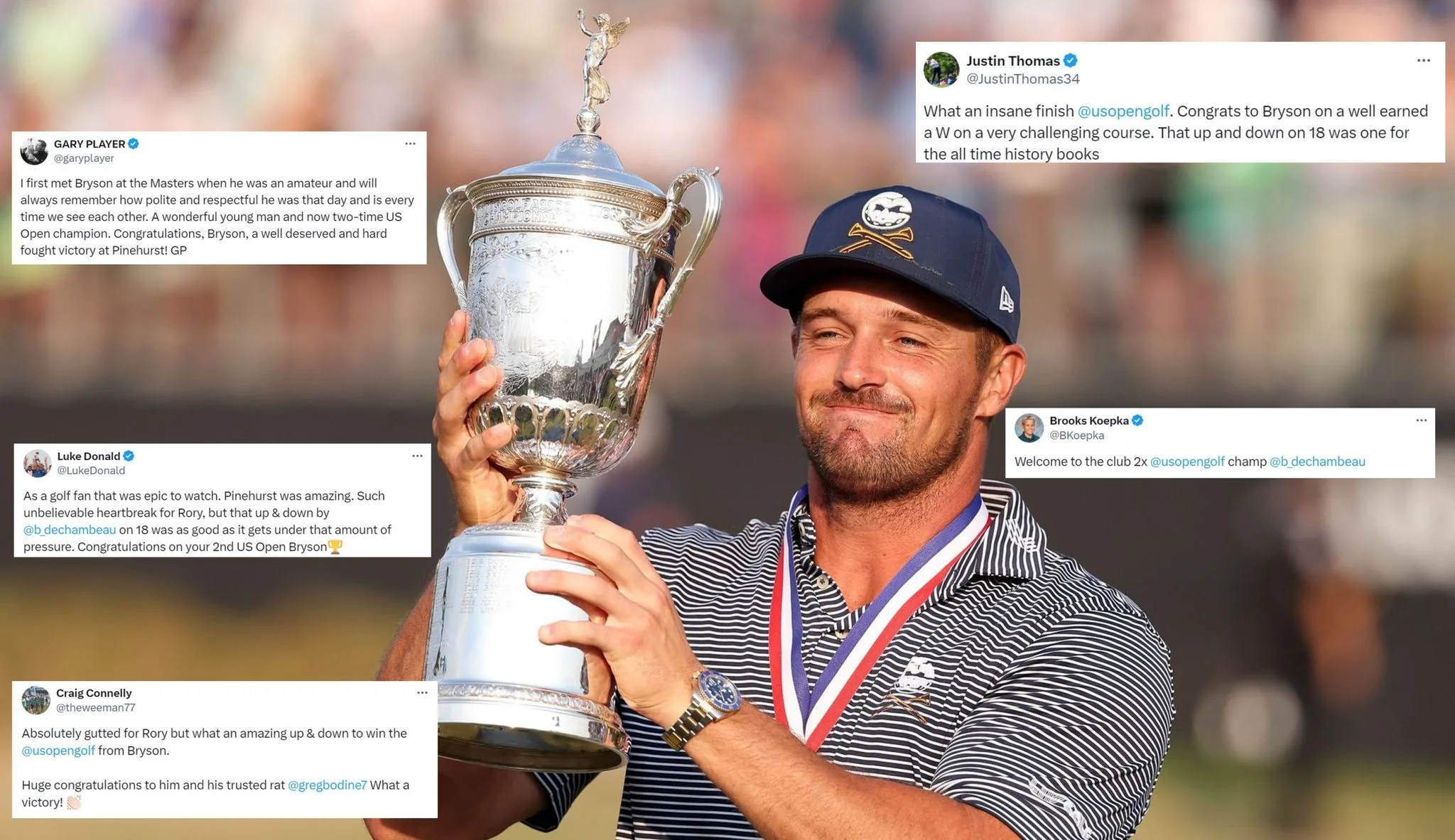 Social Media Reacts To Bryson DeChambeau's Epic US Open Victory