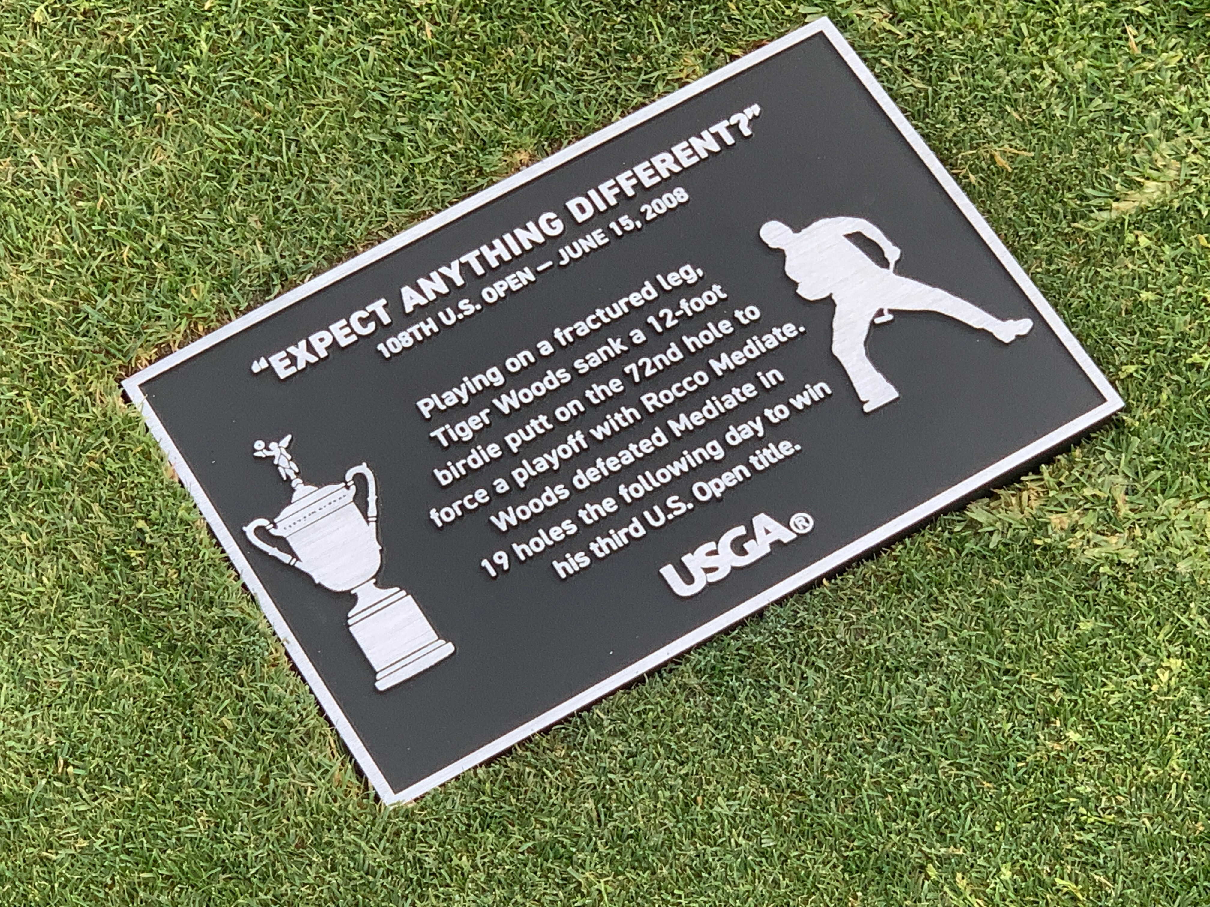 Tiger Woods plaque