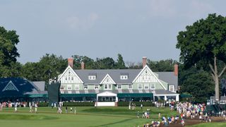 The clubhouse at Oakmont Country Club