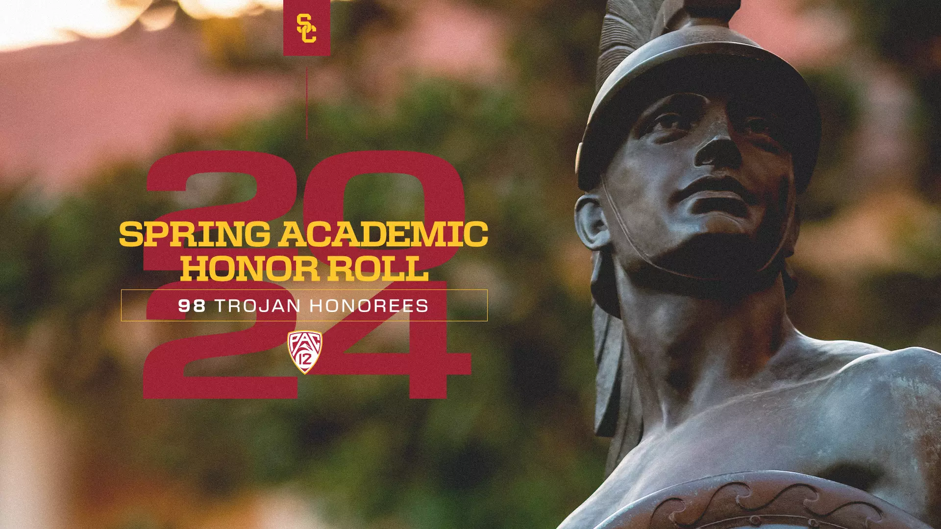 USC Athletics Scores 98 Trojans On 2024 Pac-12 Spring Academic Honor Roll