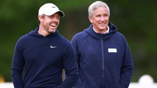 Rory McIlroy and Jay Monahan prior to the RBC Canadian Open