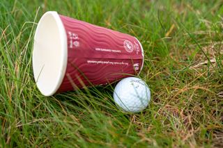 Ball resting against movable obstruction