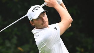 Rasmus Hojgaard takes a shot at the BMW PGA Championship