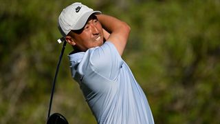 Doug Ghim takes a shot during the Shriners Children's Open