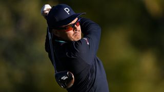 Rickie Fowler takes a shot in the Shriners Children's Open