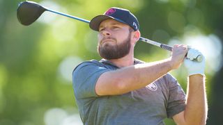 Tyrrell Hatton takes a shot at the LIV Golf Team Championship