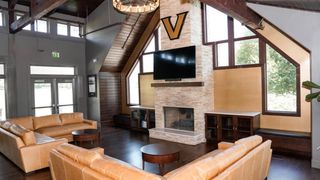 A lounge at Vanderbilt Golf House