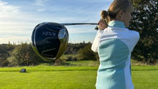 Alison Root tees off with the TaylorMade Kalea Gold Driver