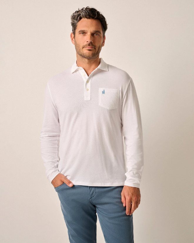 Johnnie-O Cutler Long Sleeve Original 4-Button Polo