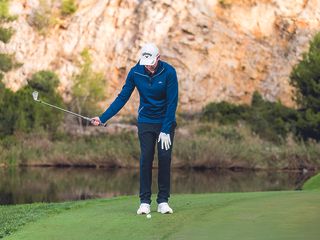 Ben Emerson releasing the golf club using a drill