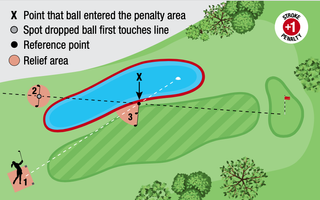 Red penalty area relief options