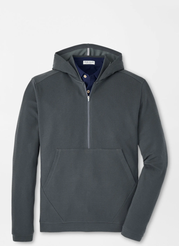 Peter Millar Grid Performance Half-Zip Hoodie