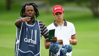 Xolani Shandu and Borja Virto at the Alfred Dunhill Championsip