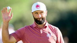 Jon Rahm acknowledges the fans at the Open de Espana