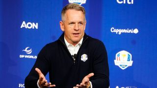 Luke Donald at the Year to Go Media Event for the Ryder Cup