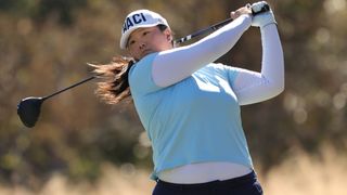 Angel Yin takes a shot at the CME Group Tour Championship