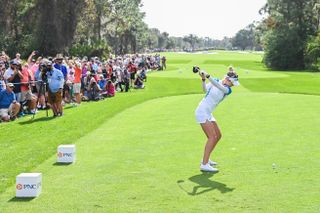Nelly Korda during the PNC Championship