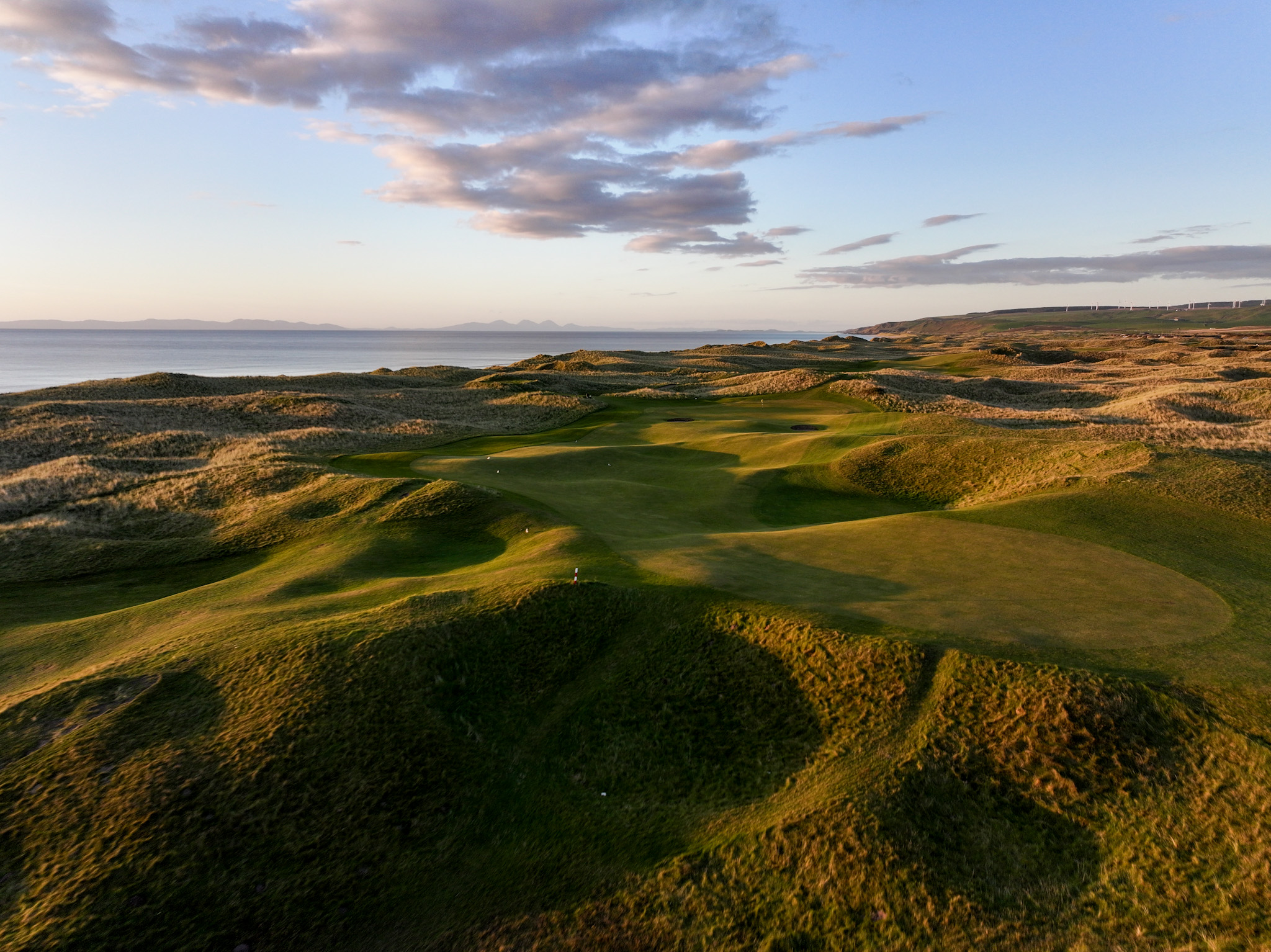 Machrihanish Golf Club seen from above