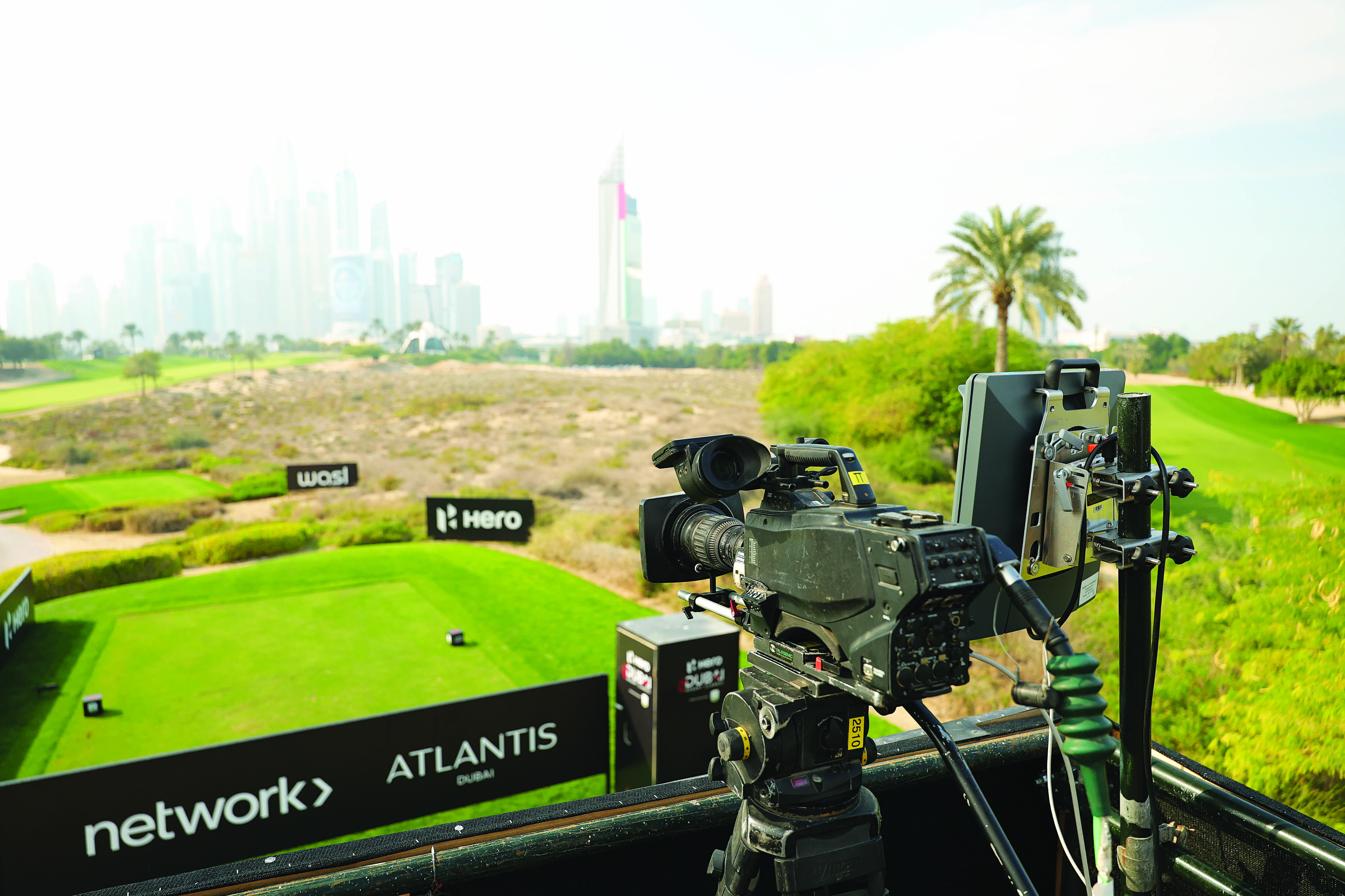 Trackman being used in broadcasting golf