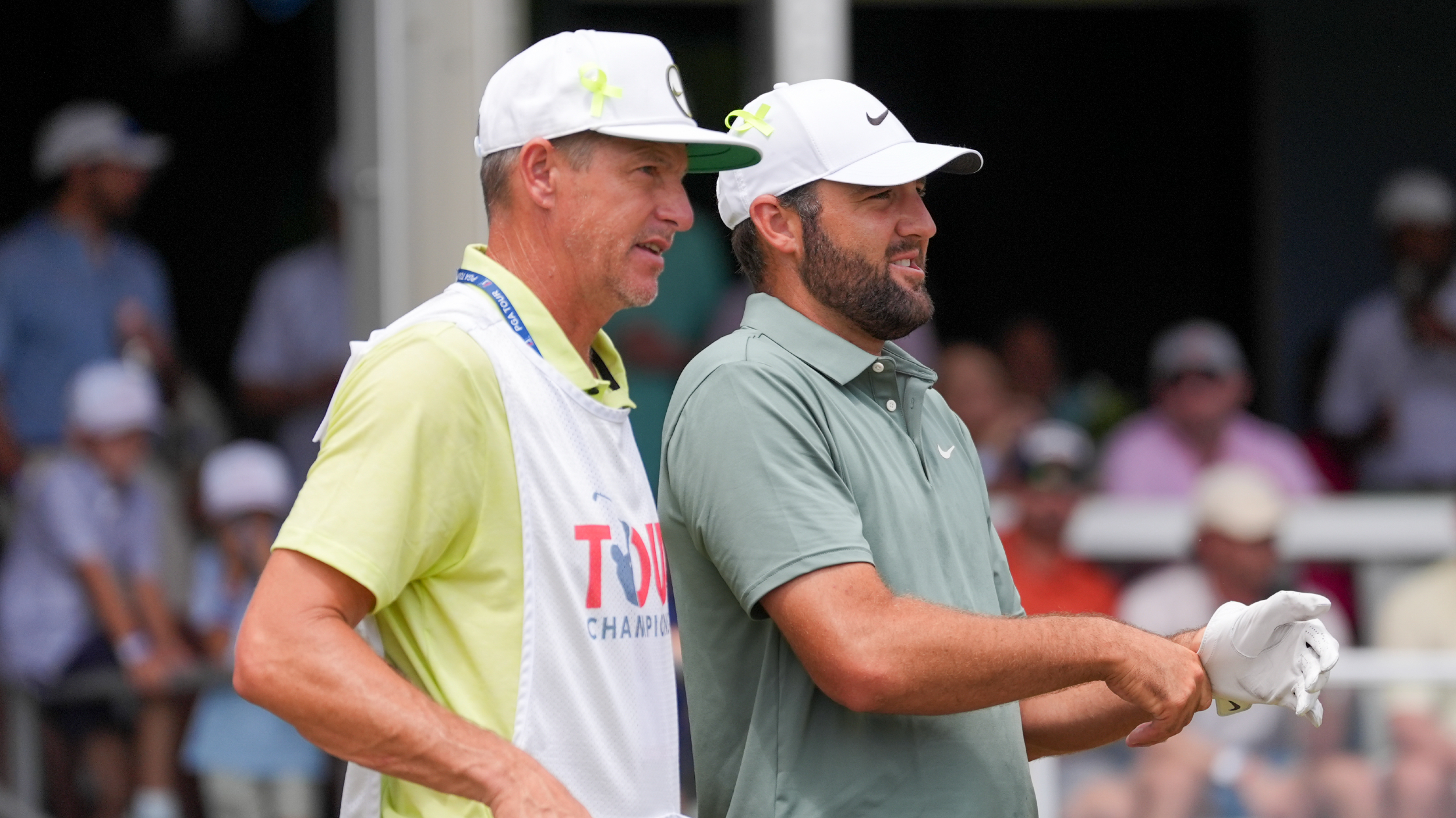 Ted Scott and Scottie Scheffler at the Tour Championship
