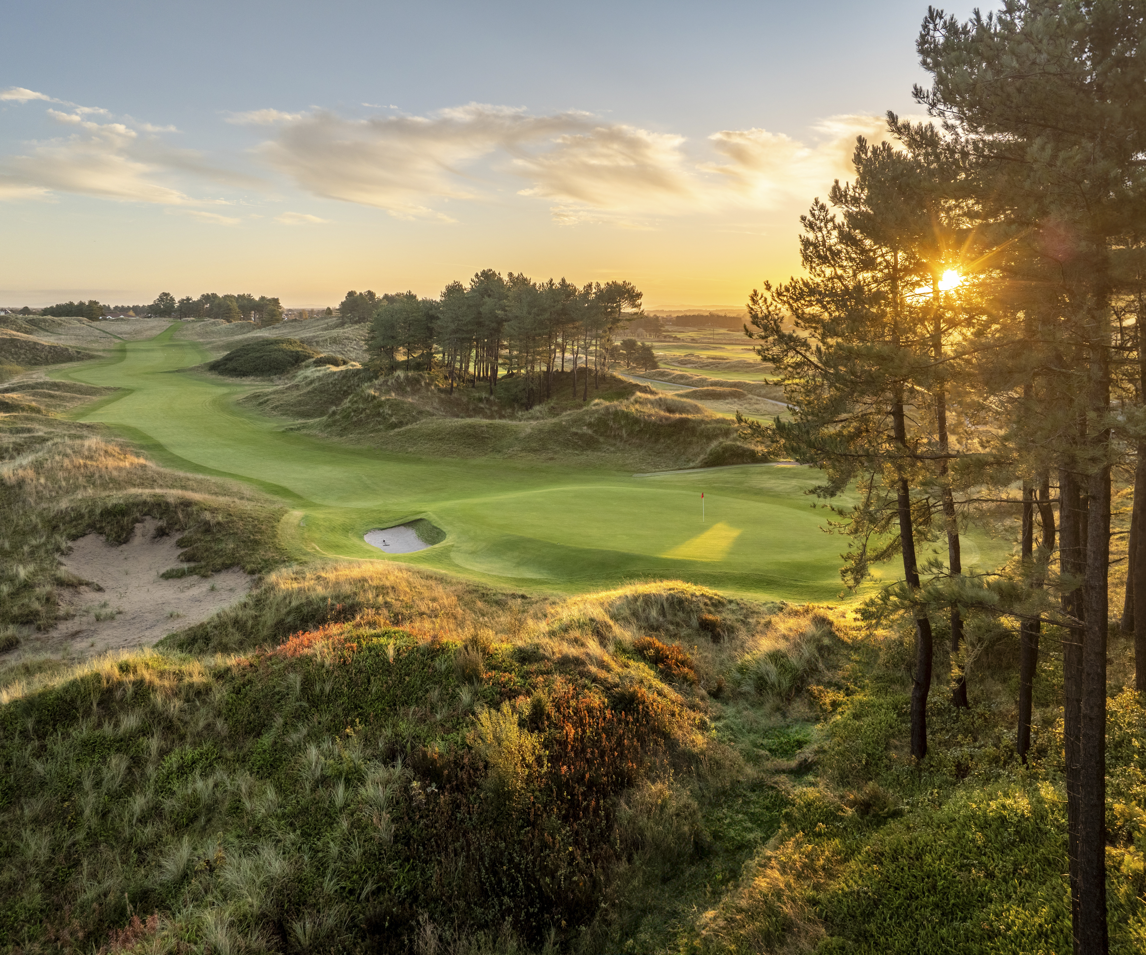 The par-5 11th hole at Hillside