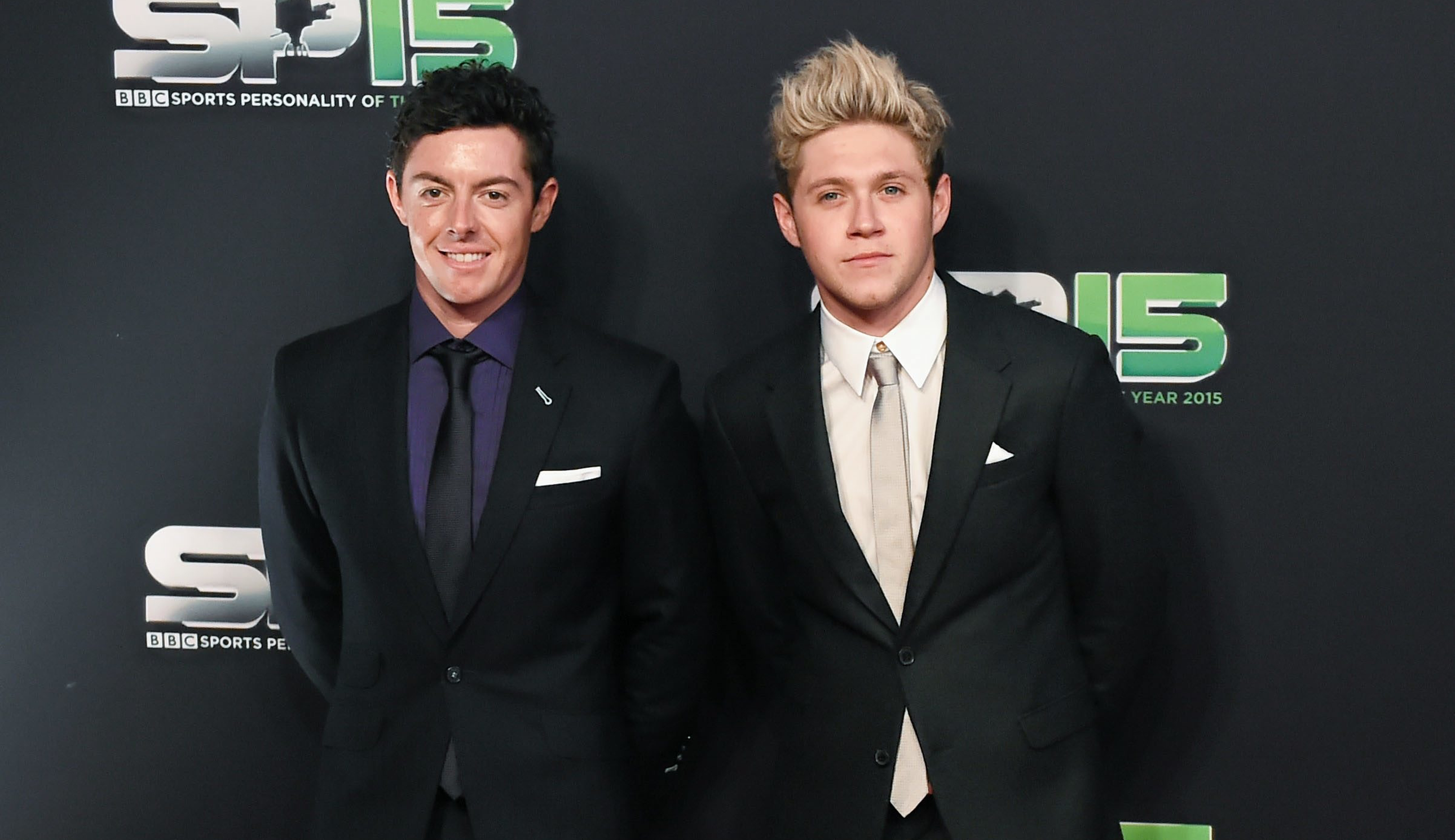 Rory McIlroy and Niall Horan at Sports Personality of the Year in 2015