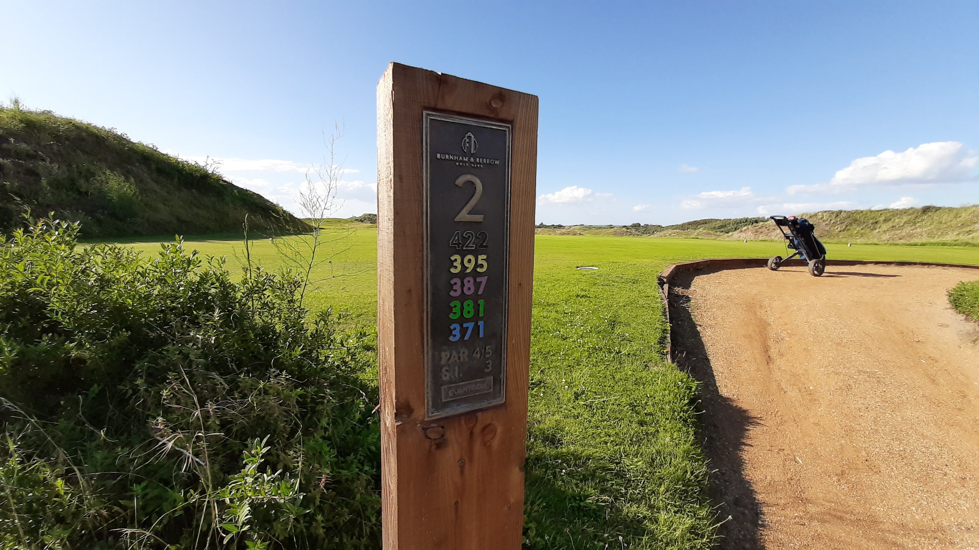 Burnham and Berrow tee marker