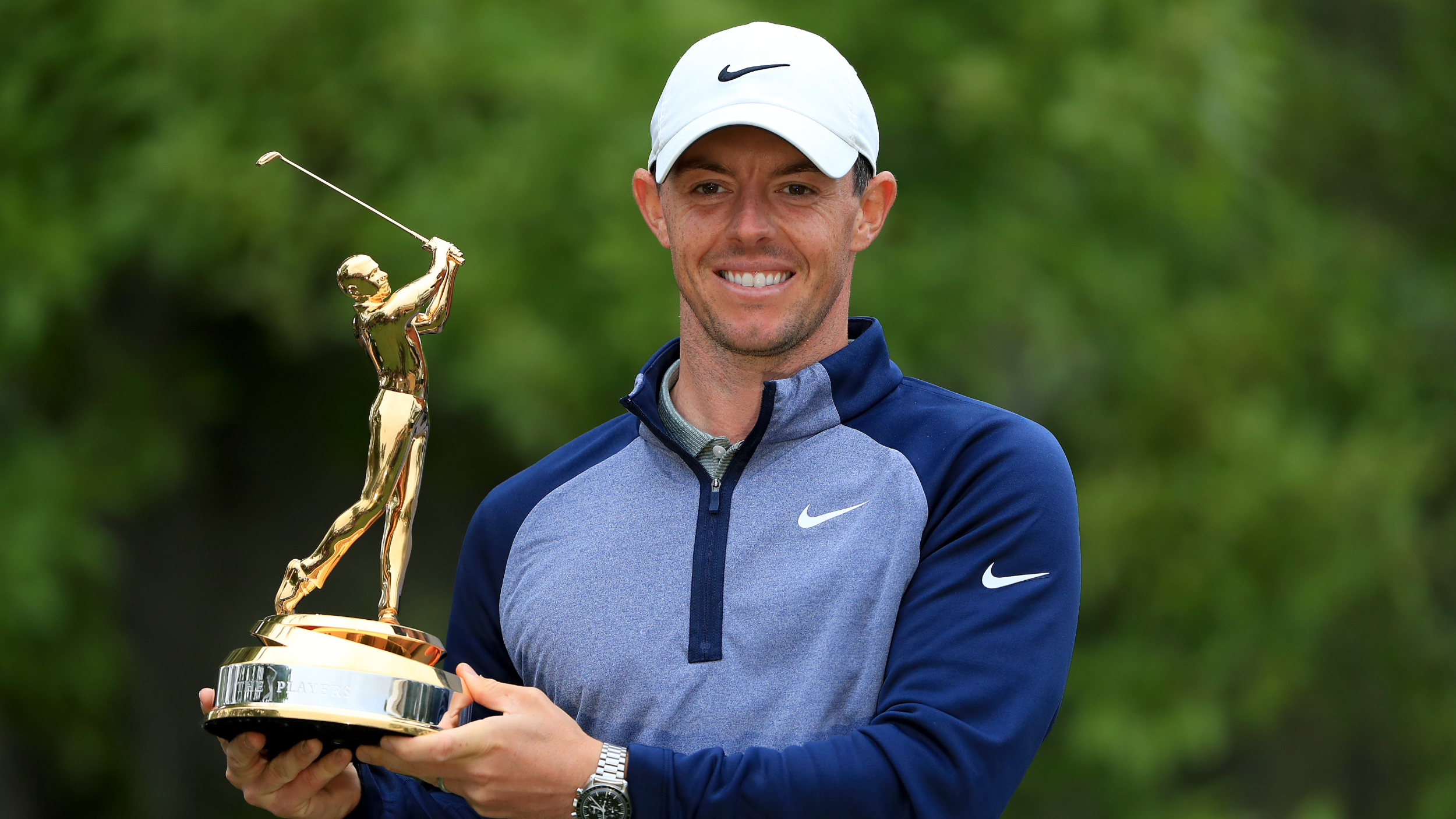 Rory McIlroy with The Players Championship trophy